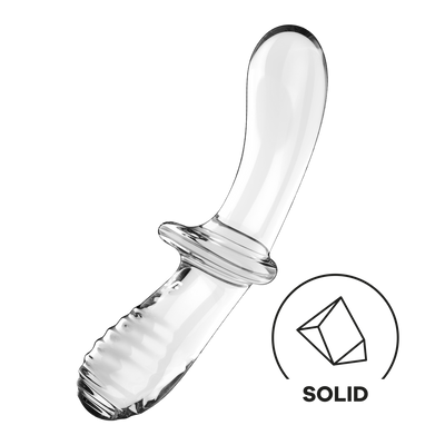 Dubbele Crystal - Glazen Dildo - Transparant