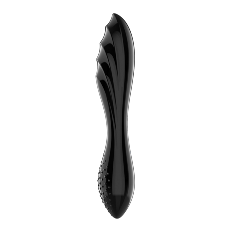 Dazzling Crystal 1 - Glass Dildo - Black