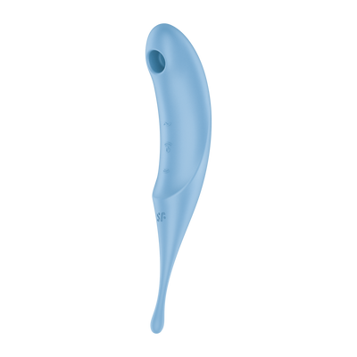 Twirling Pro - Tip Vibrator met App - Blauw