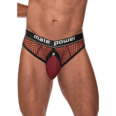 Cock Ring Thong - L/XL - Burgundy