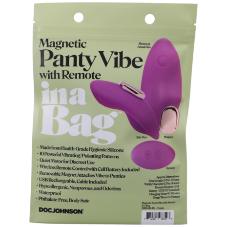 Magnetic Panty Vibe with Remote - Purple