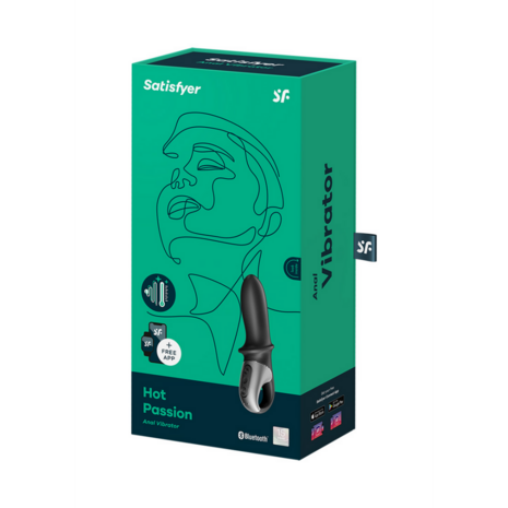 Hot Passion - Verwarmende Anale Vibrator - Zwart