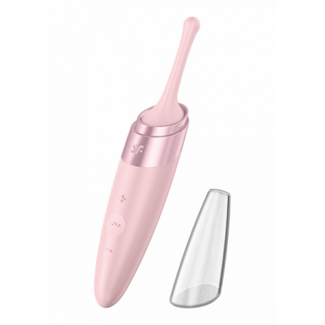 Draaiende Verwennerij - Tip Vibrator - Oud Roze