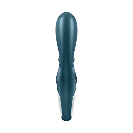 Hug Me - Rabbit Vibrator with Tongue Tip for Clitoris Stimulation - Bluegrey