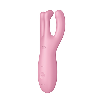 Threesome 4Plus - Lay-on Vibrator met App - Roze