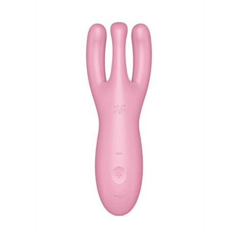 Threesome 4Plus - Lay-on Vibrator met App - Roze