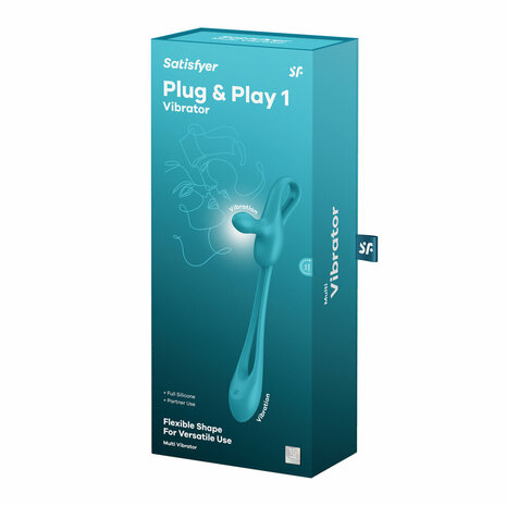 Plug and Play 1 - Partner Vibrator - Blauwgroen