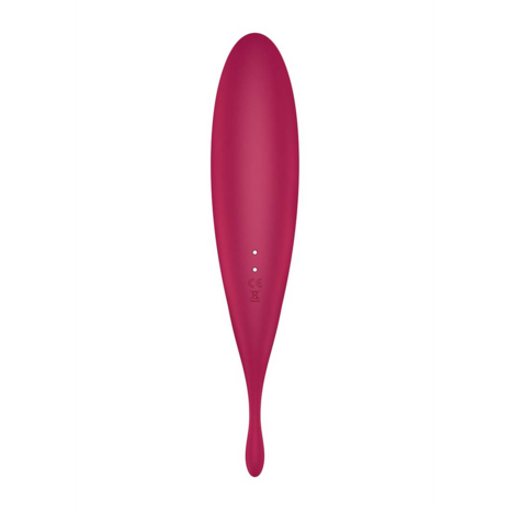 Twirling Pro - Tip Vibrator met App - Donkerrood