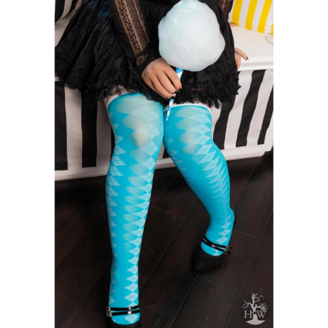 Par 4 - Thigh High - A - Blauw