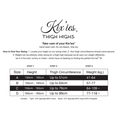 Keila - Thigh High - A - Zwart