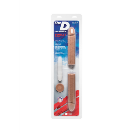 Double D - Realistic Double ULTRASKYN Dildo - 16 / 40 cm