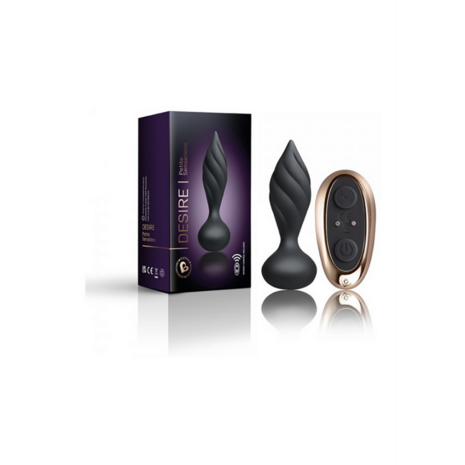 Petite Sensations Desire - Vibrerende Butt Plug met Structuur