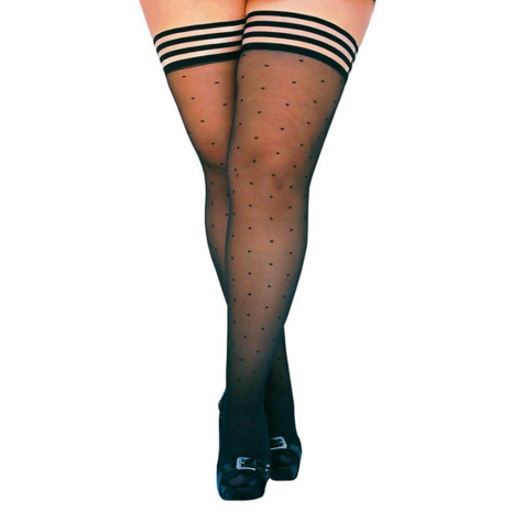 Ally - Thigh High - A - Zwart