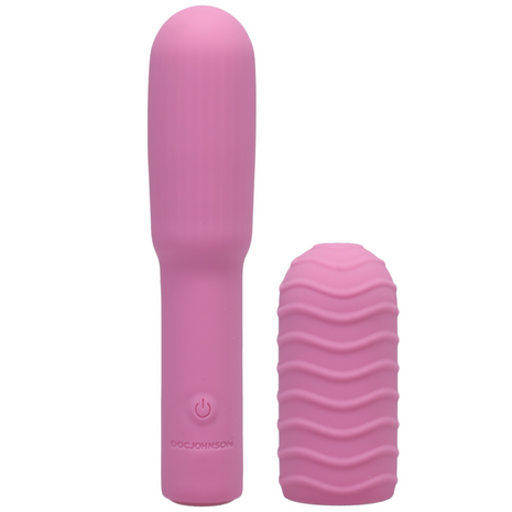 Elite - Mini Vibrator met Verwisselbare Bevestiging - 4 / 10 cm