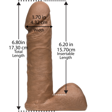 UR3 Cock - 6 / 16 cm - Brown