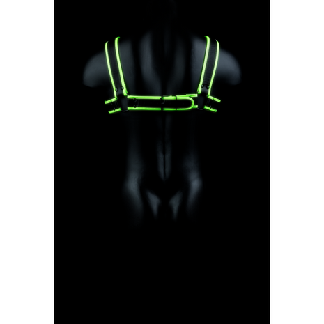 Borst Bulldog Harnas - Glow in the Dark - S/M