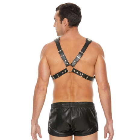 Pyramid Stud Heren Body Harness - One Size