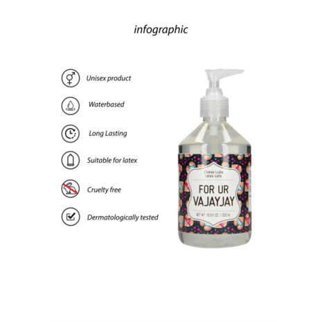 Voor Ur Vajayjay - Waterbased Lubricant - 17 fl oz / 500 ml