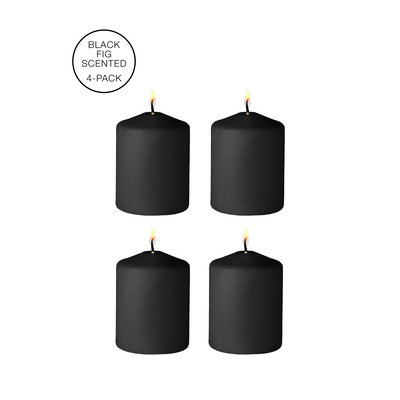 Tease Candles - Disobedient - 4 Stuks - Zwart