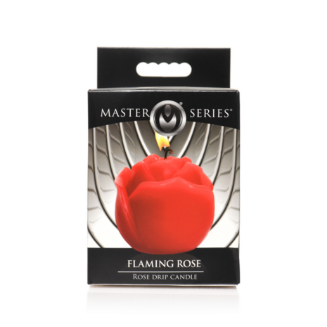 Flaming Rose - Drip Candle - Red