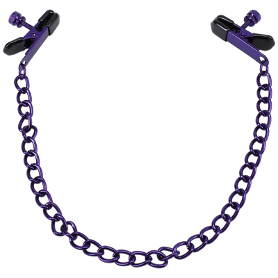 Chained Up - Nipple Clamps - Purple