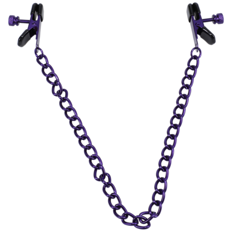 Chained Up - Nipple Clamps - Purple