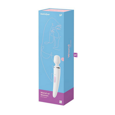 Wand-er Woman - Wand Vibrator - White/Chrome