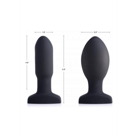 Opblaasbare Vibrerende Silicone Butt Plug