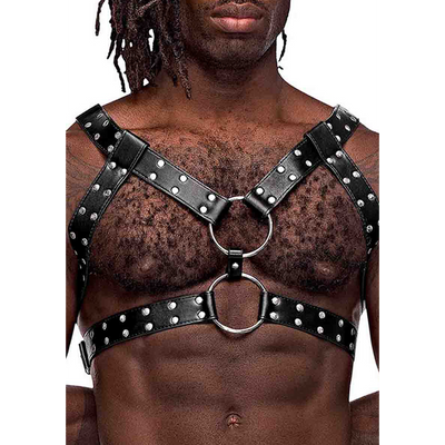 Gemini - Imitation Leather Harness - One Size - Black