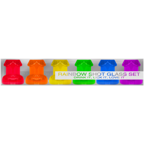 Regenboog Shotglas Set