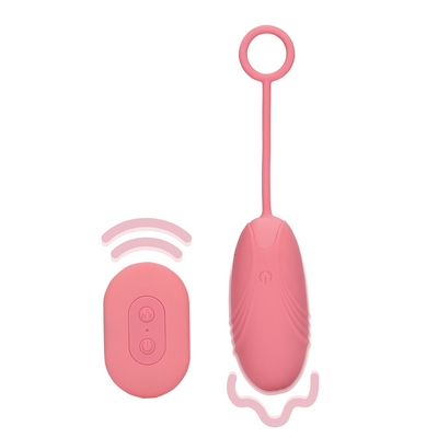 Ultra Soft Siliconen Eivibrator met Afstandsbediening - Roze Arabesque