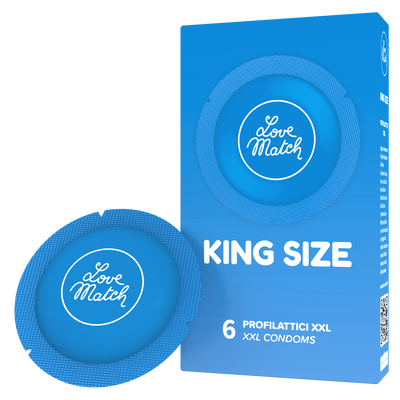 King Size - Condooms - 2.4 / 60 mm - 6 Stuks