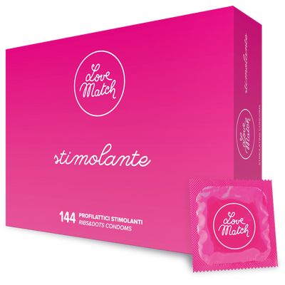 Stimolante - Ribs and Dots Condoms - 144 Stuks