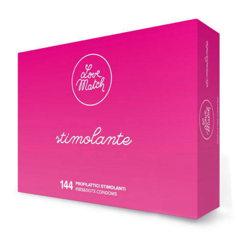 Stimolante - Ribs and Dots Condoms - 144 Stuks