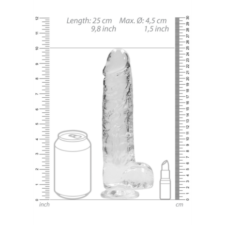 Realistische Dildo met Ballen - 9 / 23 cm