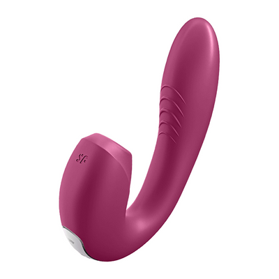 Sunray - Insteekbare Dubbele Luchtpuls Vibrator - Berry