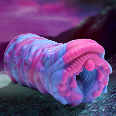 Cyclone - Silicone Alien Vagina Stroker - Paars