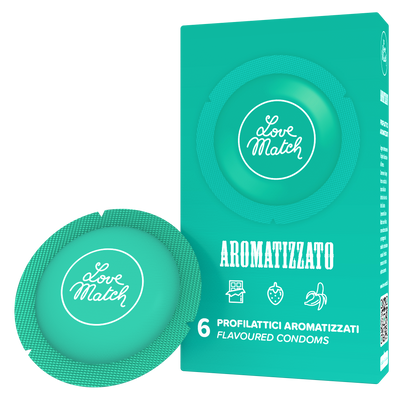 Aromatizzato - Flavored Condoms - 6 Stuks