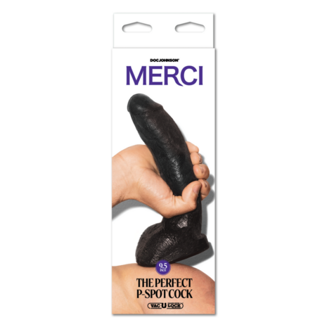 De Perfecte P-Spot Cock - 9.5 / 24 cm - Zwart