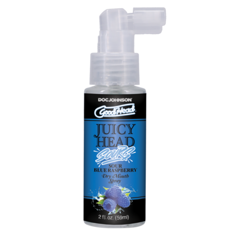 Juicy Head - Dry Mouth Spray - Sour Blue Raspberry - 2 fl oz / 60 ml