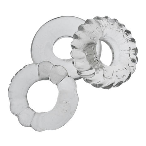 Bonemaker - 3-pack Boner Cockring Kit - Doorzichtig