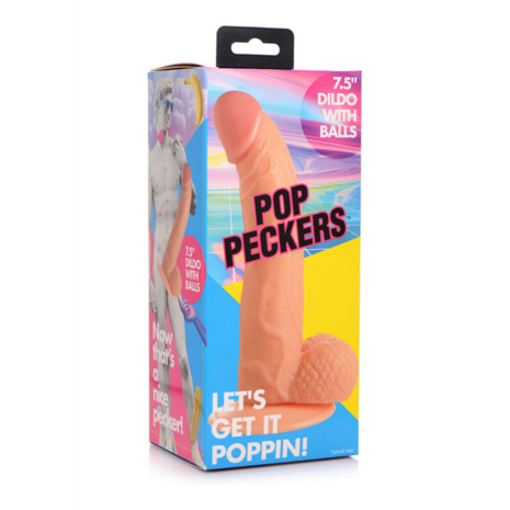 POP - Dildo met Ballen - 7.5 / 19 cm