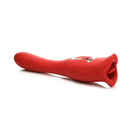 Kiss and Tell Pro - Dual-Ended Kissing Vibrator - Rood