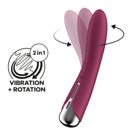 Spinning Vibe 1 - Roterende G-Spot Vibrator - Rood