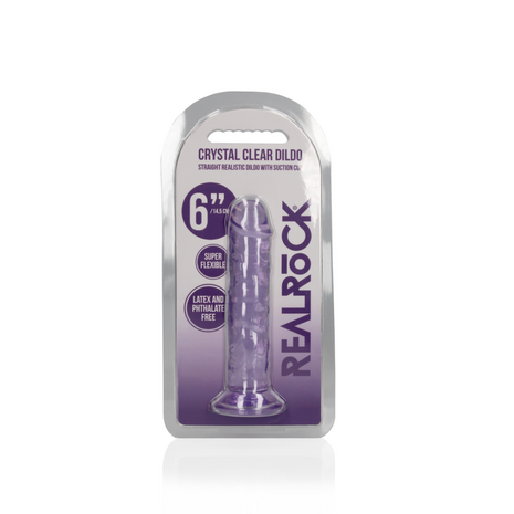 Rechtdoor Realistische Dildo met Zuignap - 6'' / 14,5