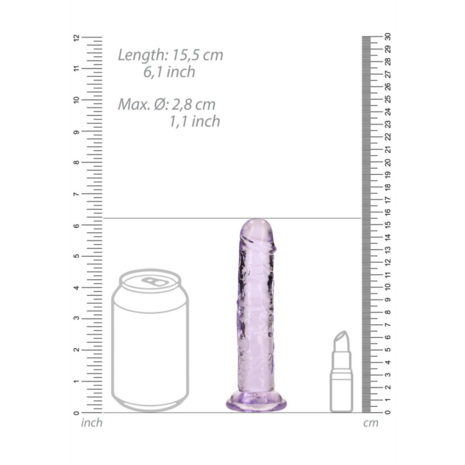 Rechtdoor Realistische Dildo met Zuignap - 6'' / 14,5