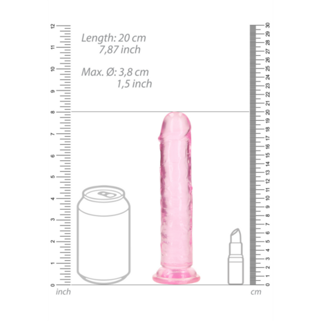 Rechtdoor Dildo met Zuignap - 7'' / 18