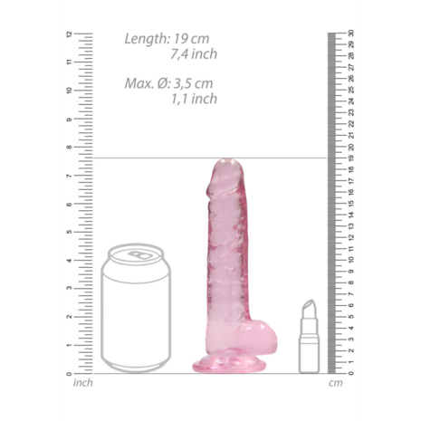 Realistisch Dildo met Ballen - 7 / 18 cm