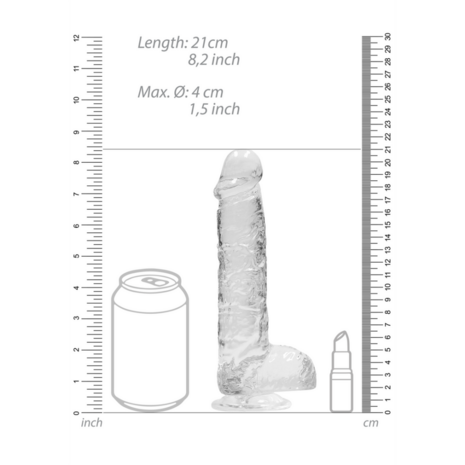 Realistisch Dildo met Ballen - 8 / 21 cm