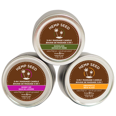 Massage candle Trio - 2 oz / 57 gr